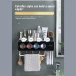 ECOCO-Porte-serviettes pour brosse à dents - Noir