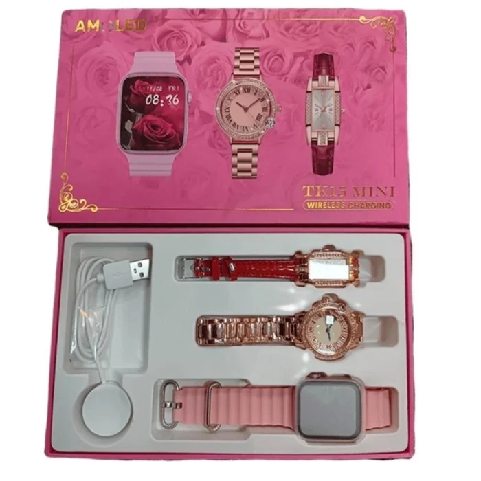 Montre-Connectee-tunisie-Montre-Connectee-TK-15-Mini-2-Montres-Analogiques
