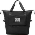 Sac de voyage pliable de grande capacité Sac fourre-tout NOIR