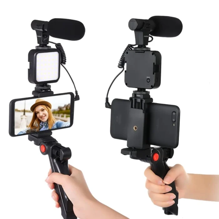 Kit de trépied de création vidéo avec micro AY-49