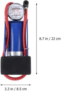 Pompe à pied avec manomètre