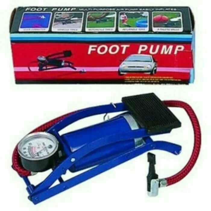 Pompe à pied avec manomètre