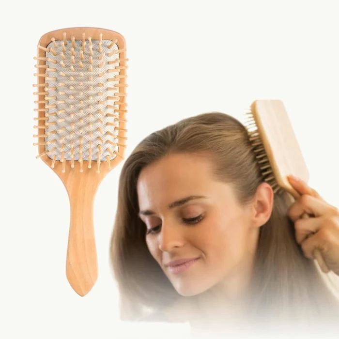 Brosse cheveux Pneumatique en Bois