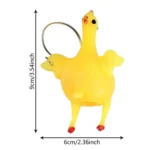 Poule pondeuse porte-clés