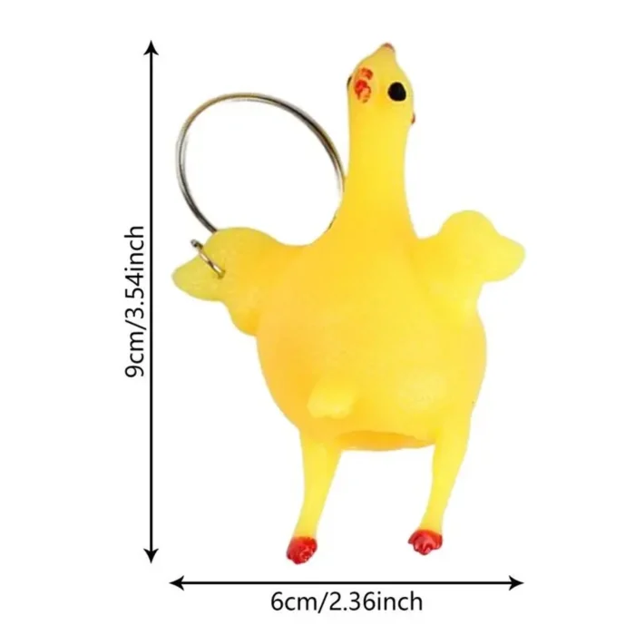 Poule pondeuse porte-clés
