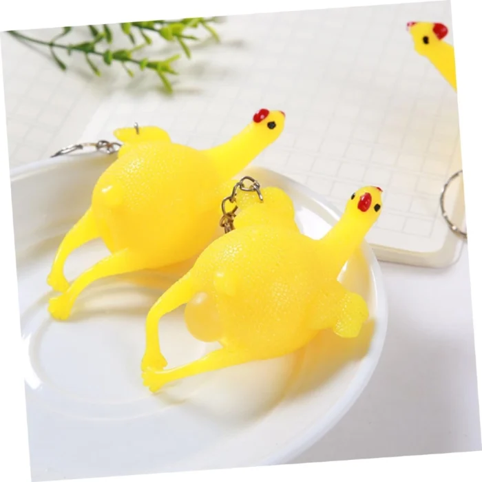 Poule pondeuse porte-clés