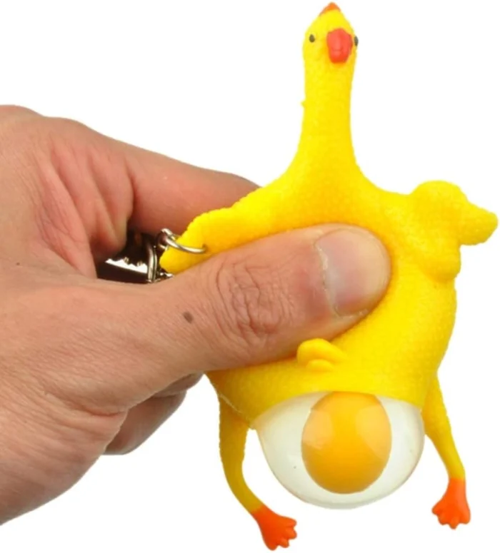 Poule pondeuse porte-clés