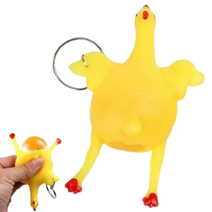 Poule pondeuse porte-clés