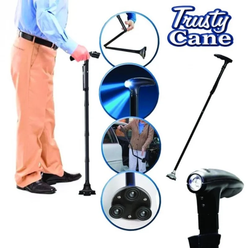 Canne de Marche avec Lampe LED