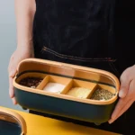 Boîte à Épices avec 4 Cuillères
