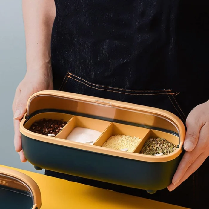 Boîte à Épices avec 4 Cuillères