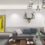 Panneaux anti humidité décoratif 3D Lot 10 Blanc