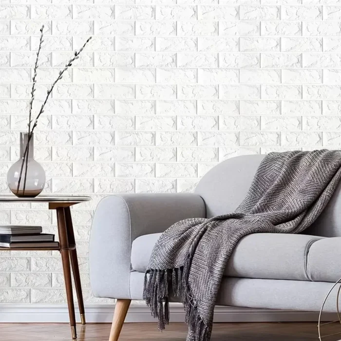 Panneaux anti humidité décoratif 3D Lot 10 Blanc