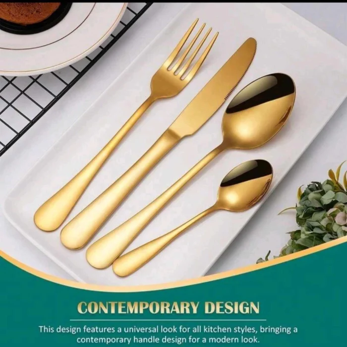 Service de Table Doré