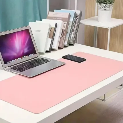 Tapis de bureau et clavier souris en cuir PU