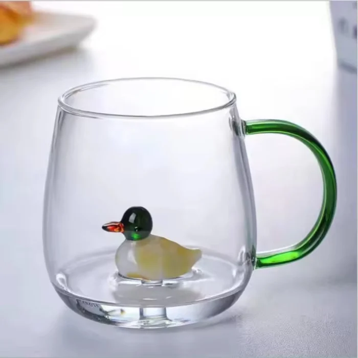 Tasse en Verre 3D avec Poignée