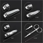 Lot 9 Coupe-Ongles multifonction en Acier Inoxydable