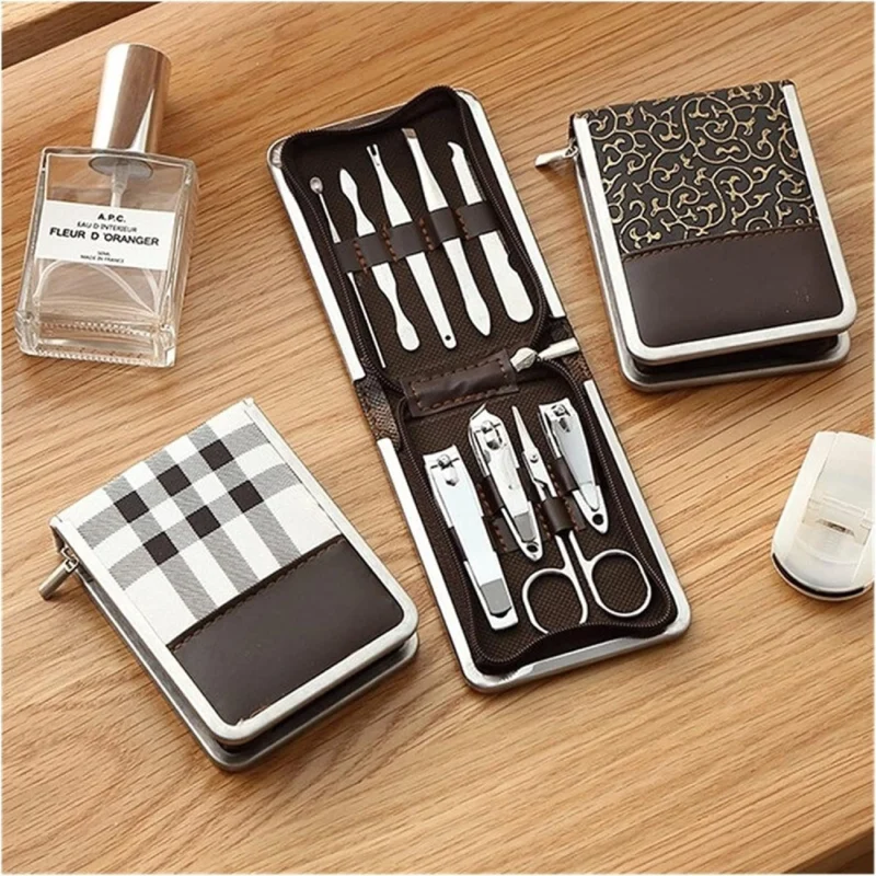 Lot 9 Coupe-Ongles multifonction en Acier Inoxydable