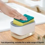 Distributeur de savon avec support pour éponge