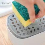 Distributeur de savon avec support pour éponge