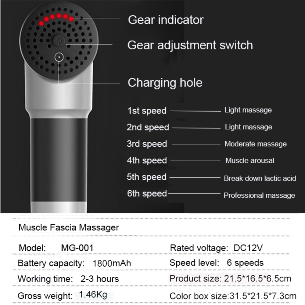 Pistolet de Massage Fascial Gun