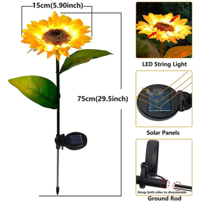 Lampes Solaires Tournesol