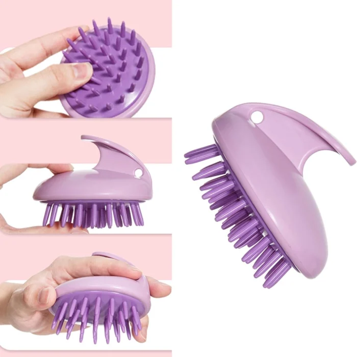 Brosse de Massage Cheveux en Silicone