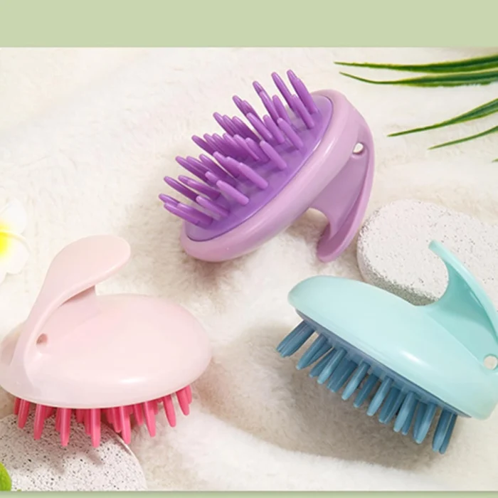 Brosse de Massage Cheveux en Silicone