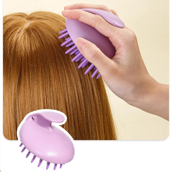 Brosse de Massage Cheveux en Silicone