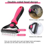 Brosse pour Animaux Double Face