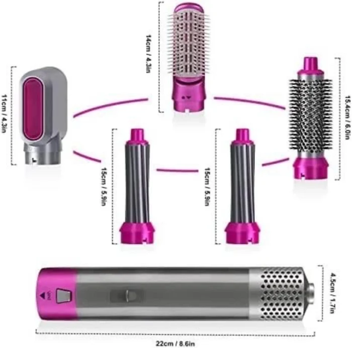 Brosse sèche-cheveux 5 en 1