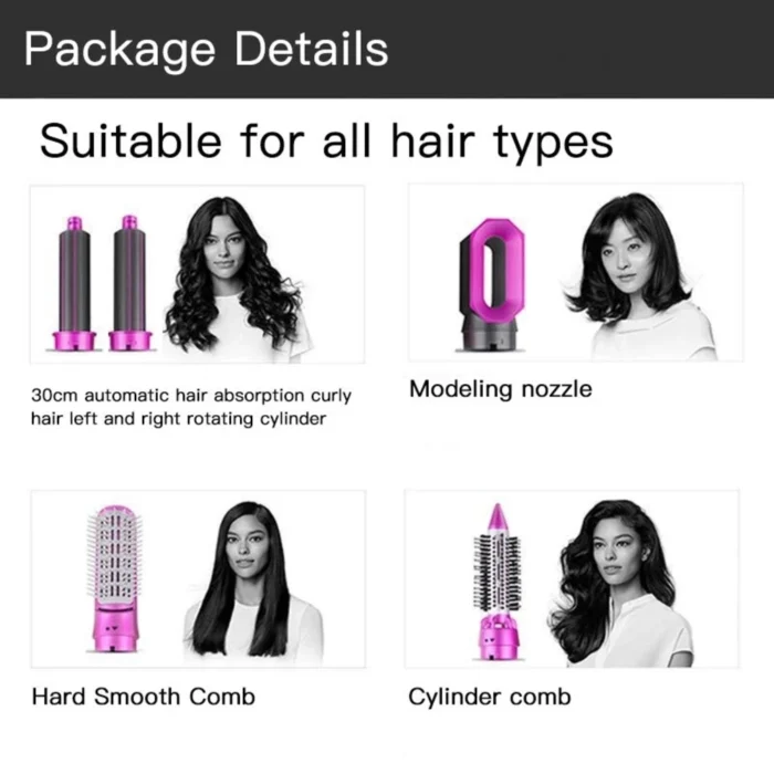 Brosse sèche-cheveux 5 en 1