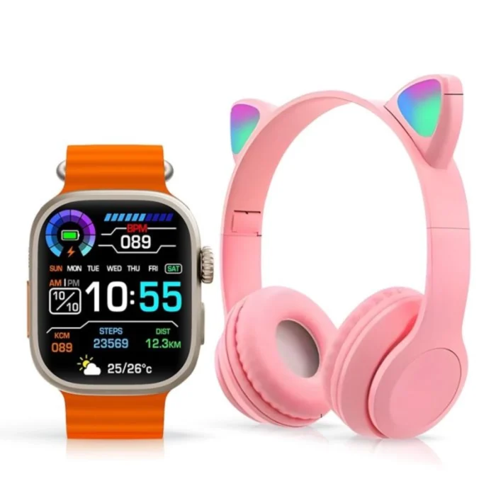 Coffret TK702 ULTRA 2 – Montre Connectée & Casque Bluetooth