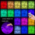 Lampe LED Cristal RGB