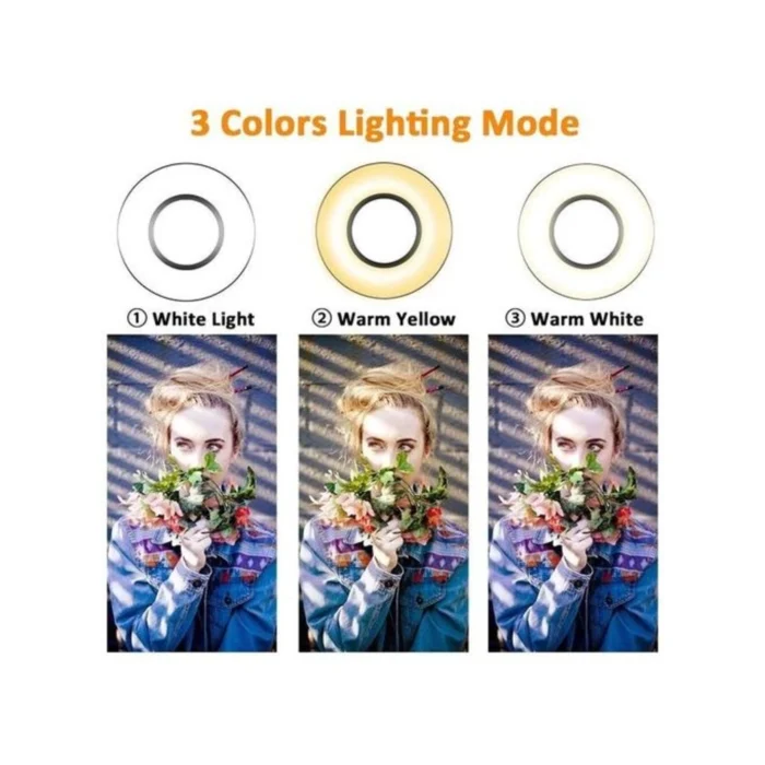 Support Ring Light Selfie
