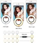 Support Ring Light Selfie