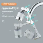 Aérateur de Robinet Rotatif 1080°