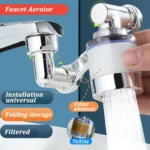 Aérateur de Robinet Rotatif 1080°