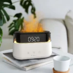 Diffuseur Aroma à Effet Flamme avec Horloge