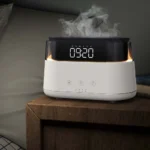 Diffuseur Aroma à Effet Flamme avec Horloge