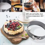 Lot de 3 Moules à Gâteaux en Acier Inoxydable