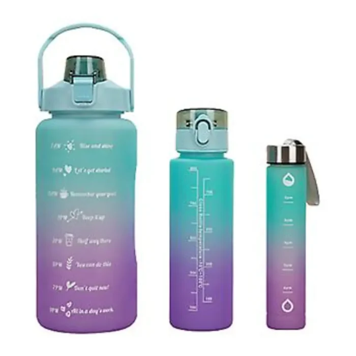 Pack 3 Bouteilles d'Eau Motivantes
