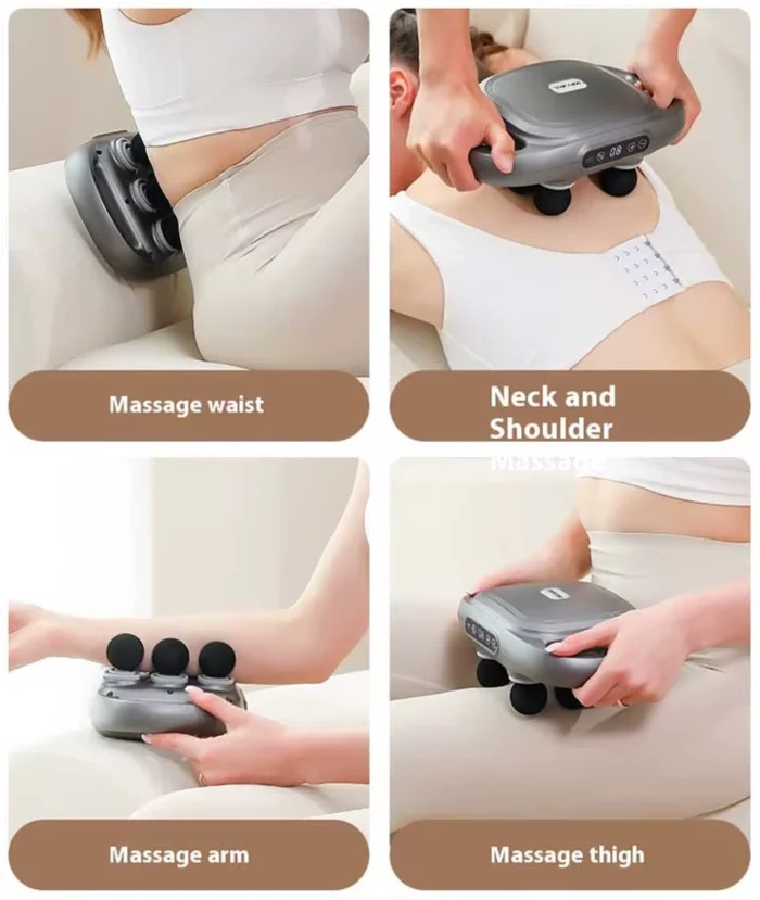Pistolet de Massage à 6 Têtes