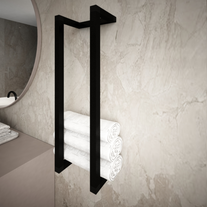 Porte-Serviettes Mural en Aluminium