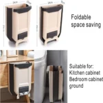 Poubelle Compacte Pliable 8L