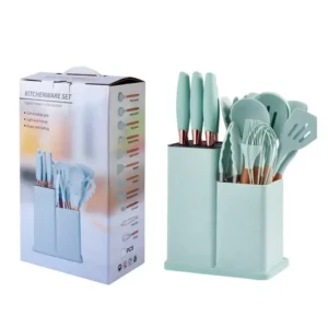 Set d’Ustensiles de Cuisine en Silicone – 19 Pièces
