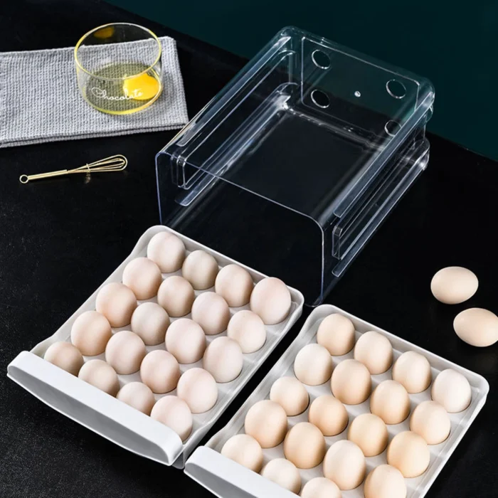 Boîte de Rangement Oeufs 2 Étages