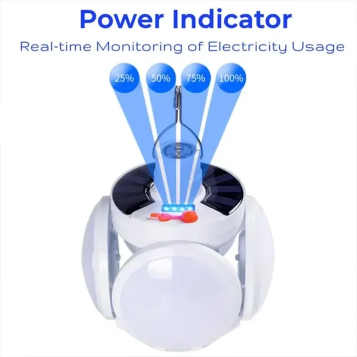 Lampe Solaire Portable Extérieure Pliable