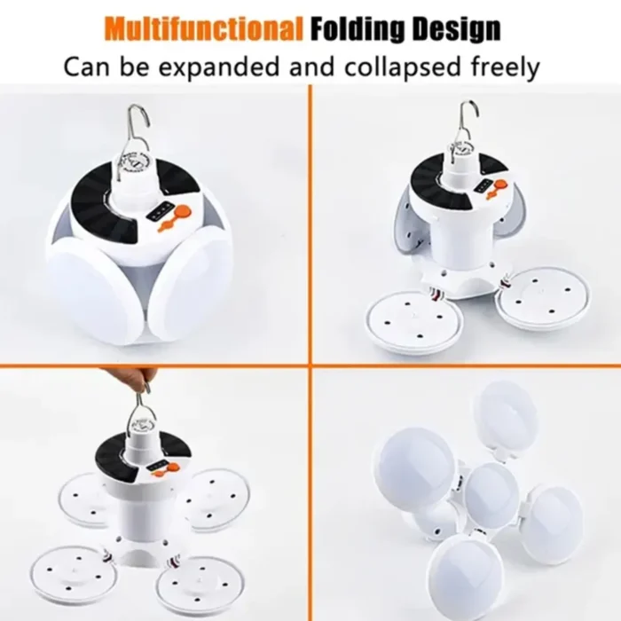 Lampe Solaire Portable Extérieure Pliable