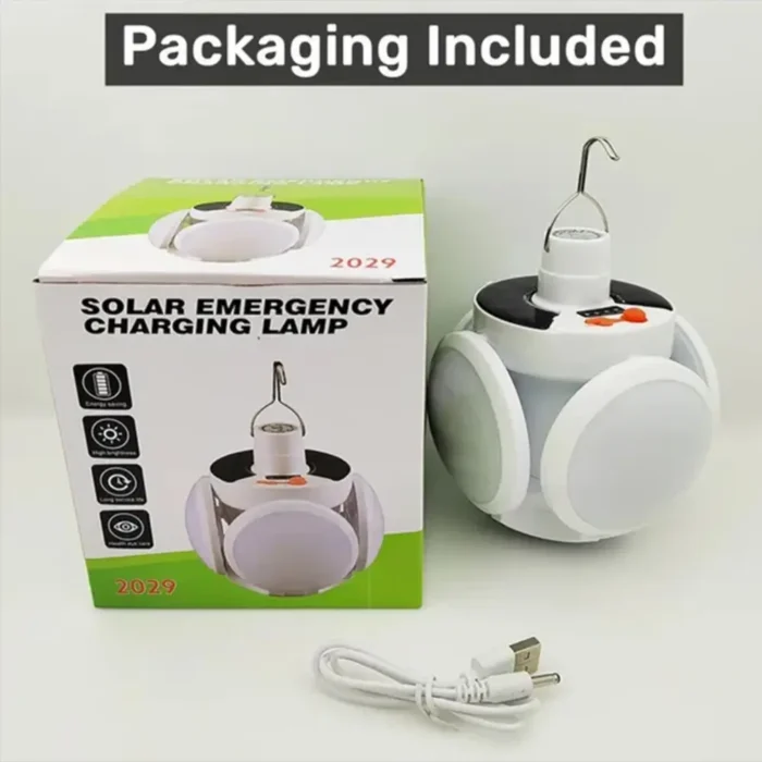 Lampe Solaire Portable Extérieure Pliable